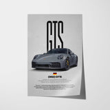 992 GTS Car Poster