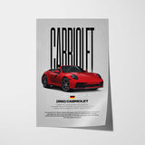 992 Cabriolet Car Poster