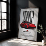 992 Cabriolet Car Poster