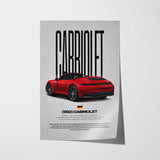 992 Cabriolet Car Poster