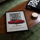 992 Cabriolet Car Poster