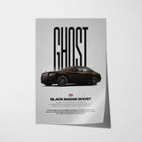 Black Badge Ghost Car Poster