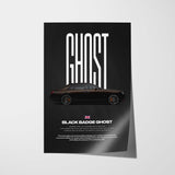 Black Badge Ghost Car Poster