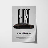 Black Badge Ghost Car Poster