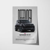 Defender 110 V8 Car Poster