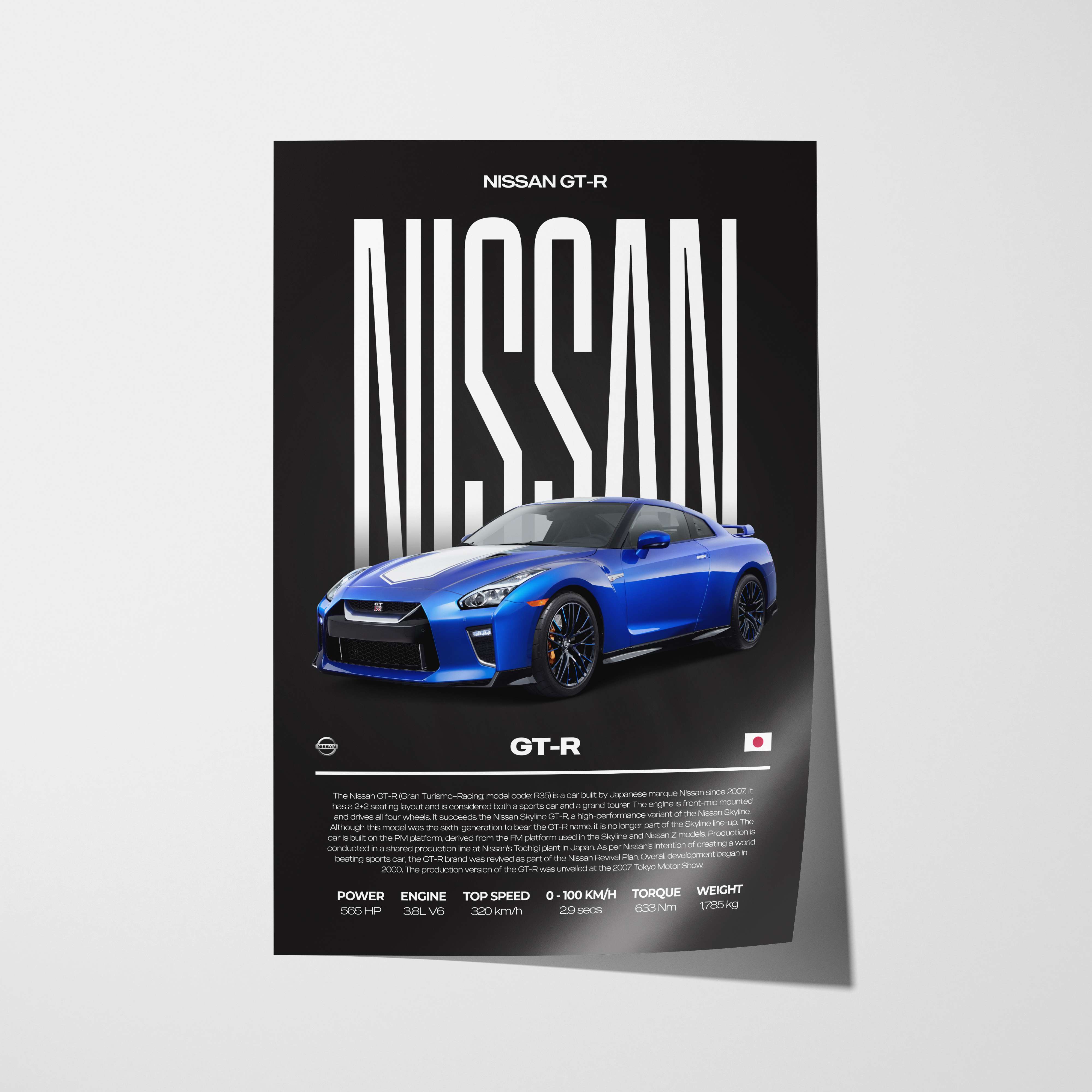 Nissan GT-R Poster