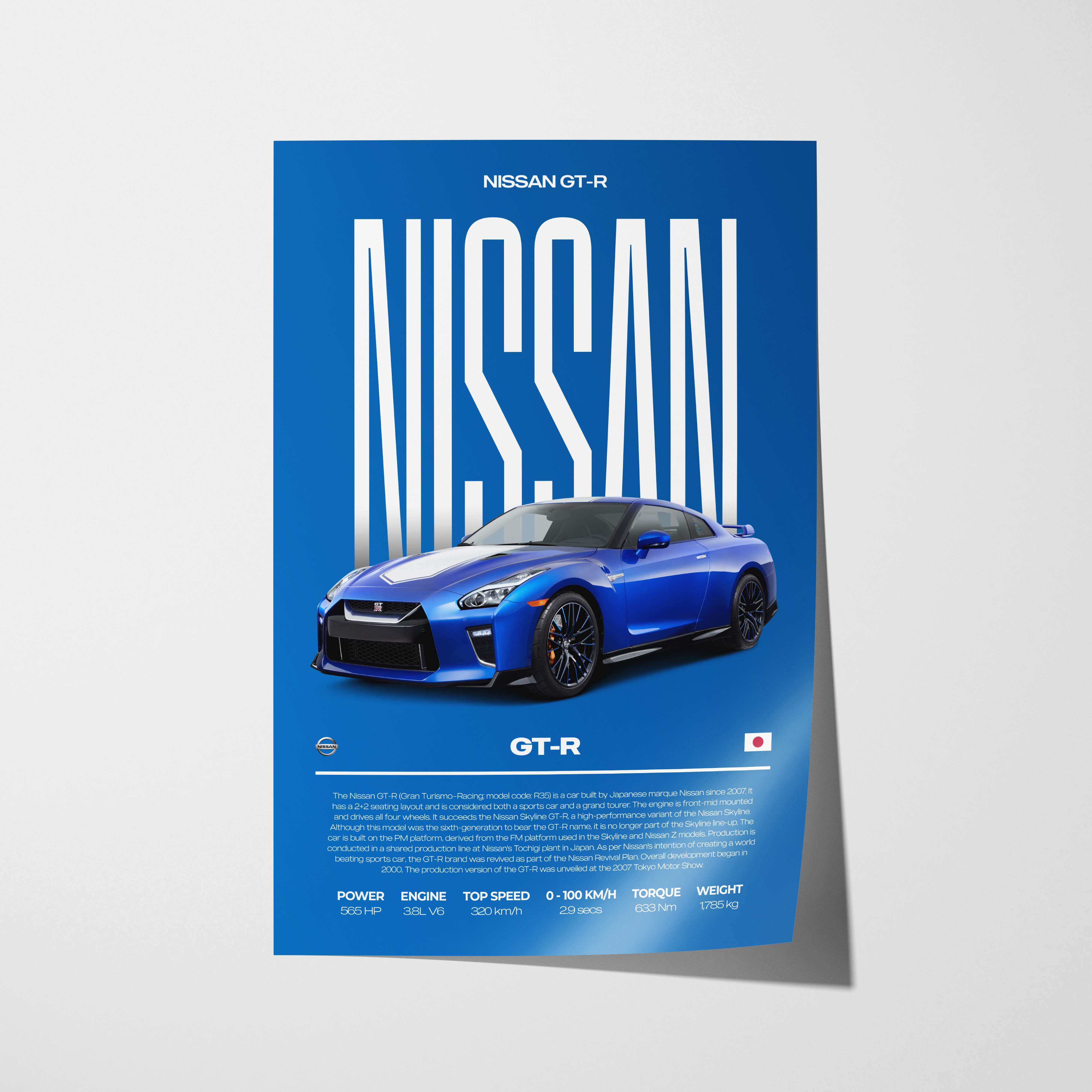 Nissan GT-R Poster