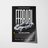 Ferrari 488 Pista Spider Poster