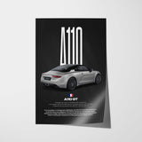 A110 GT Car Poster