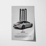 A110 GT Car Poster