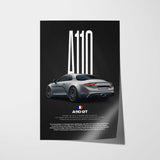 A110 GT Car Poster