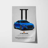 TT RS Coupe Car Poster