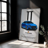 TT RS Coupe Car Poster