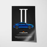 TT RS Coupe Car Poster