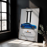 TT RS Coupe Car Poster