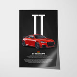 TT RS Coupe Car Poster