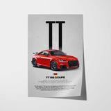 TT RS Coupe Car Poster