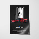 Jesko Attack Car Poster