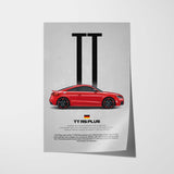 TT RS Plus Car Poster