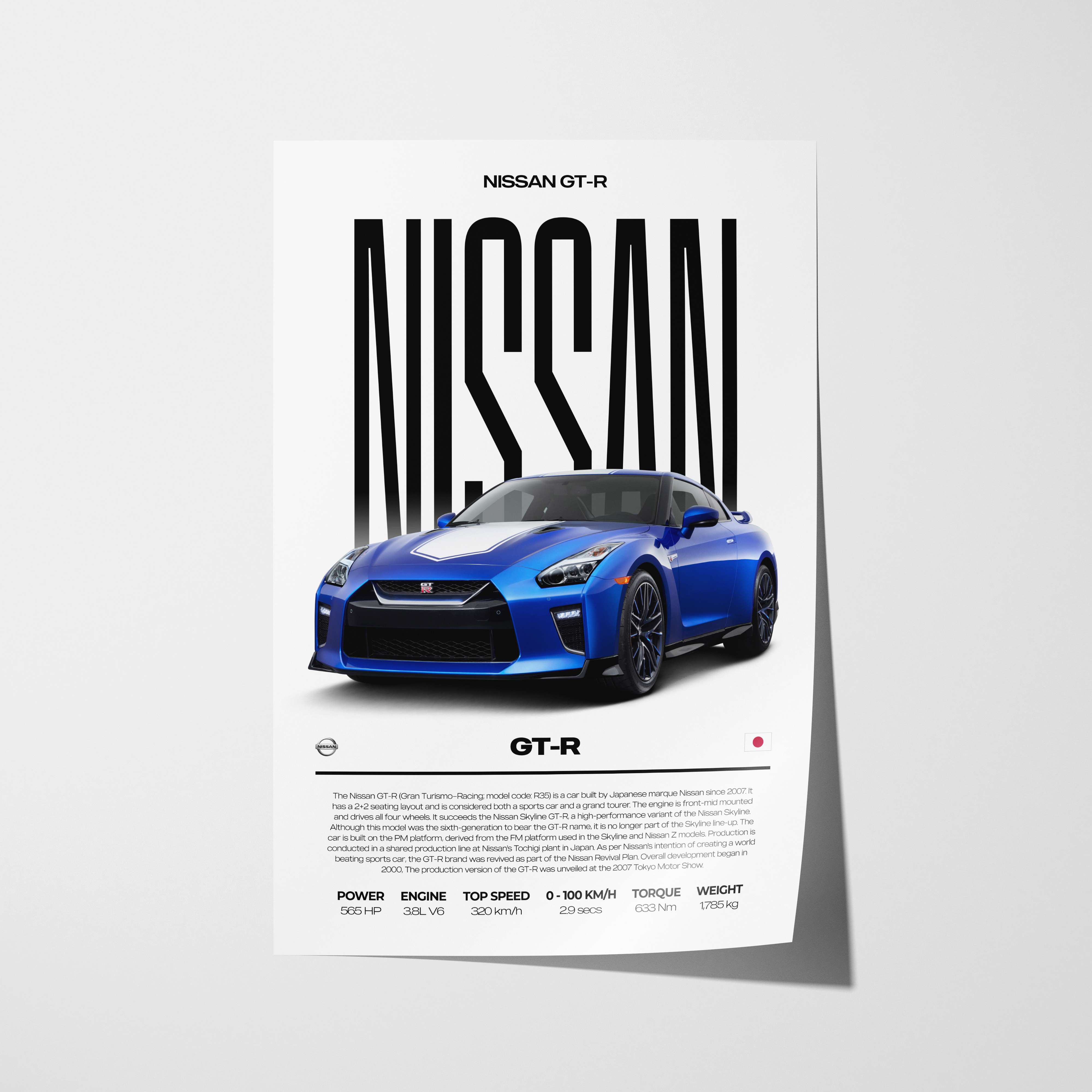 Nissan GT-R Poster