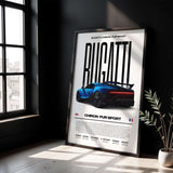 Bugatti Chiron Pur Sport Poster