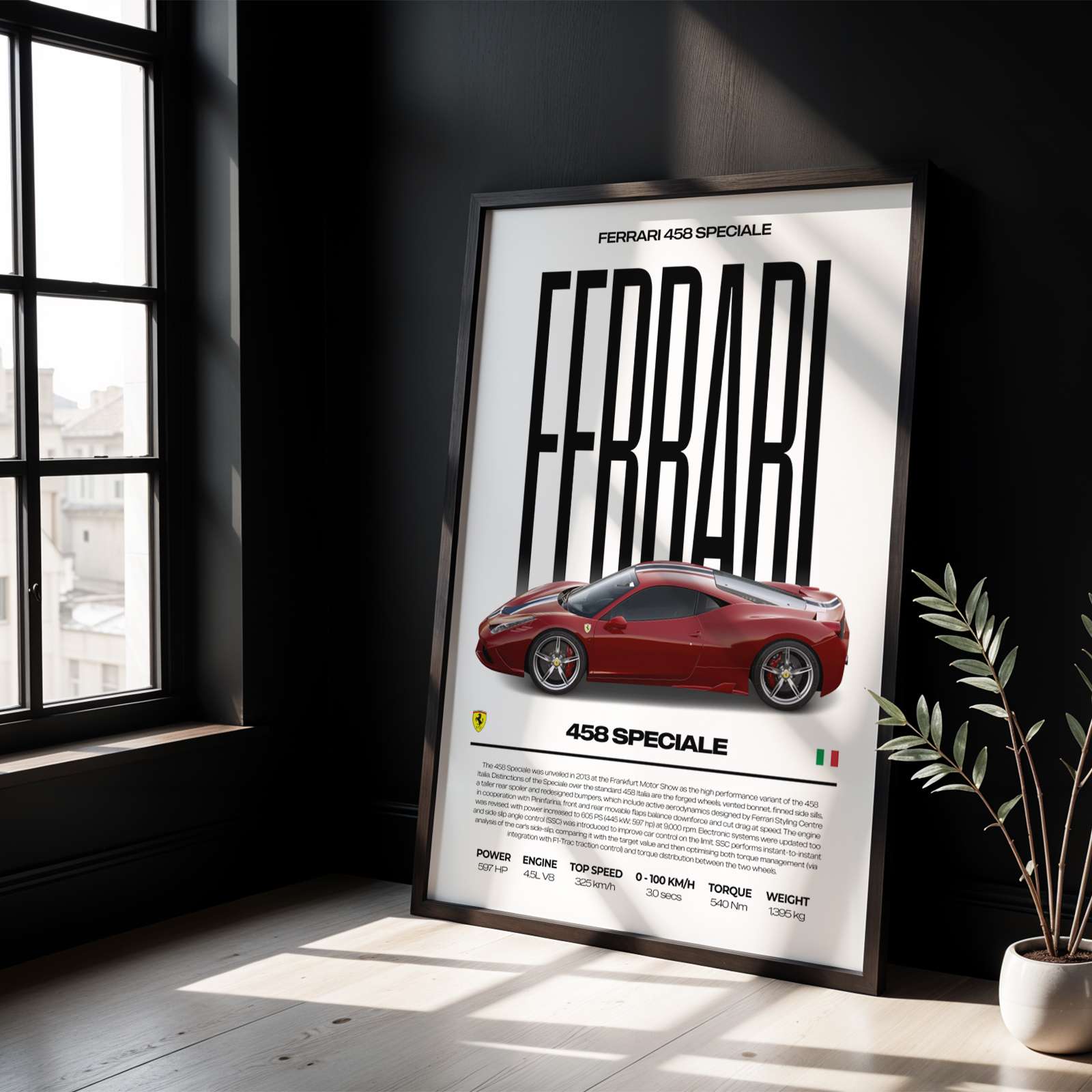 Ferrari 458 Speciale Poster