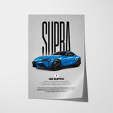 GR Supra Car Poster