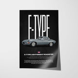 E-Type Lightweight Roadster Car Poster