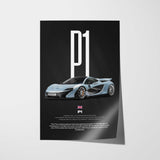 P1 Car Poster
