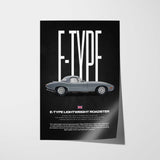E-Type Lightweight Roadster Car Poster