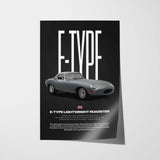 E-Type Lightweight Roadster Car Poster