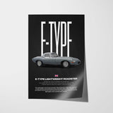 E-Type Lightweight Roadster Car Poster