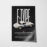 E-Type Lightweight Roadster Car Poster