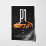 P1 Car Poster