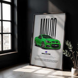 Maloo R8 Car Poster