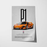 P1 Car Poster
