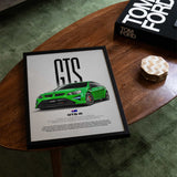 GTS-R Car Poster