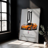 P1 Car Poster
