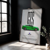 GTS-R Car Poster