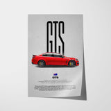 GTS Car Poster