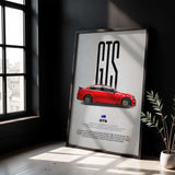 GTS Car Poster