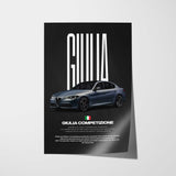 Giulia Competizione Car Poster