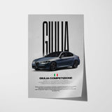 Giulia Competizione Car Poster