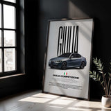 Giulia Competizione Car Poster