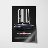 Giulia Competizione Car Poster