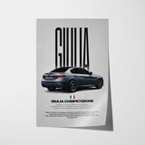 Giulia Competizione Car Poster