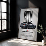 Giulia Competizione Car Poster