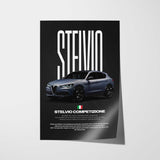 Stelvio Competizione Car Poster
