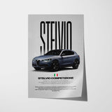 Stelvio Competizione Car Poster