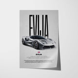 Evija Car Poster